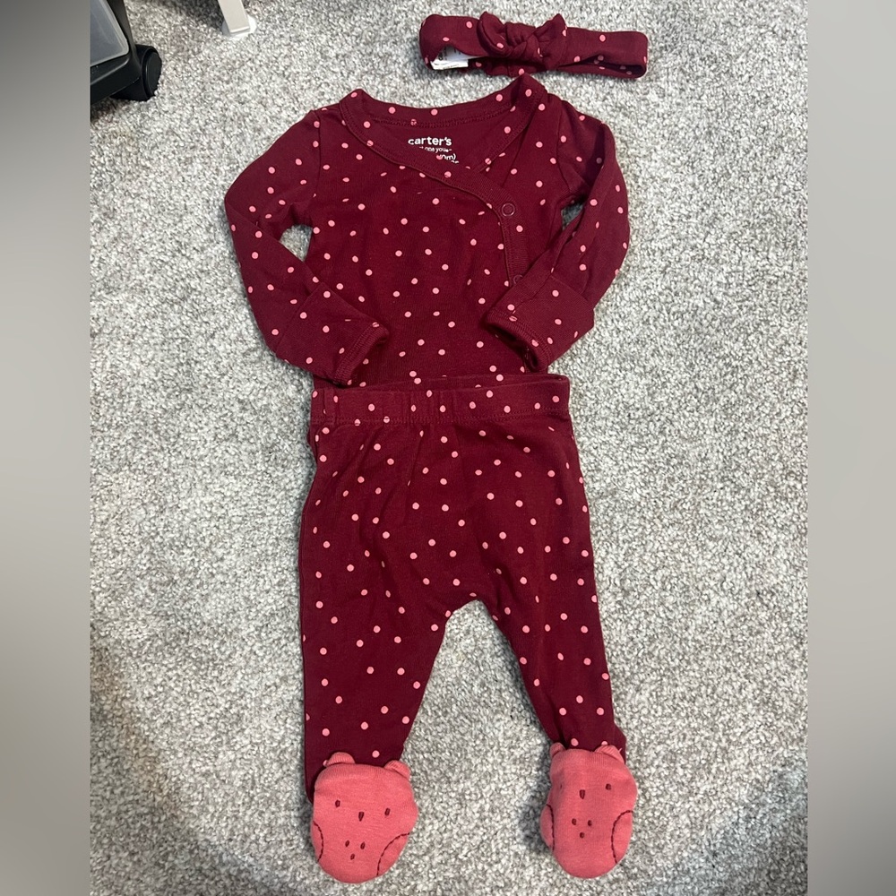 Carter's Baby Girl 3pc Set - Newborn